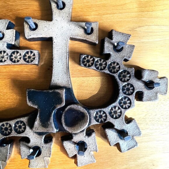 VTG Artisan Handmade Stoneware Pottery Last Supper Award Winning Religious Décor - Picture 9 of 16